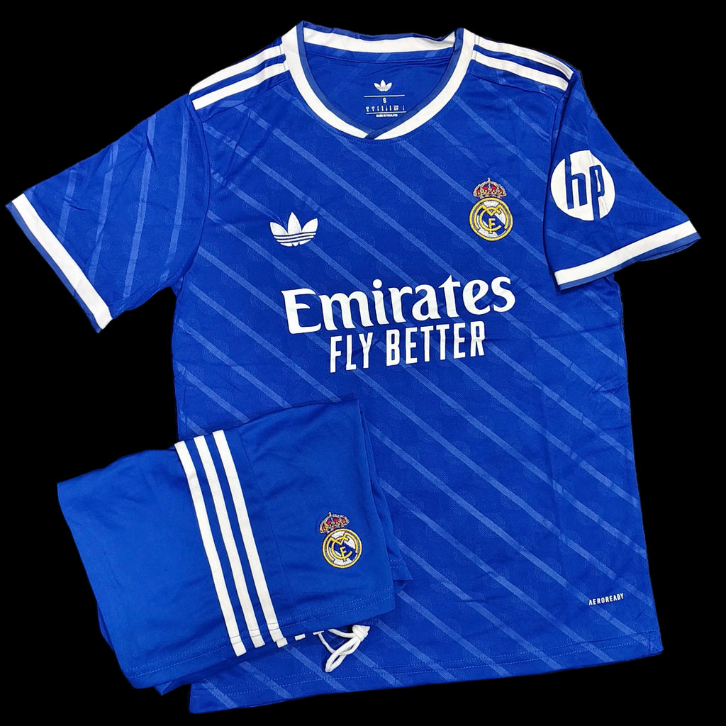 REAL MADRID BLUE THIRD OFFICIAL KIT 2025/26